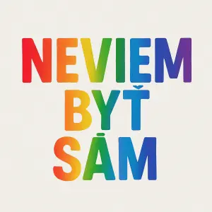 Napis mi název: Neviem byť sám duhovou barvou