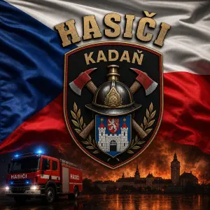 Hasiči kadan ceska vlajka
