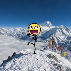Ať takhle tancuje na Mount Everestu.