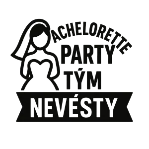 logo označující rozlučku se svobodou pro nevěstu a tým nevěsty
