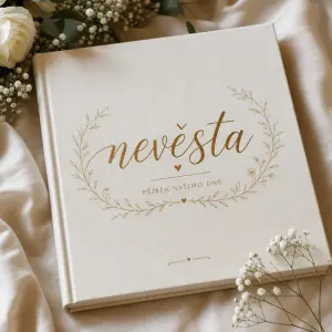 Nápis nevěsta a pod tim nebo kolem popřípadě v textu knihy.