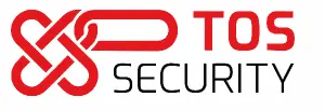 Odeber pozadí, Logo krom nápisu TOS a security dej červeným a zbytek textu černé bez čeného pozadí