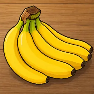 Kreslený banan