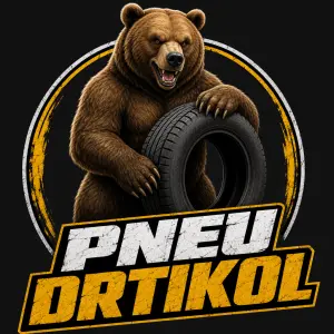 MEDVĚD S PNEUMATIKOU A NÁPIS : PNEU DRTIKOL