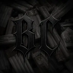 Vytvořir goth napis BC . Pozadí Balené cigara