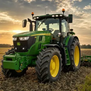 Traktor ve stylu John Deere