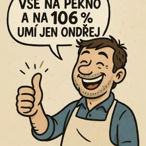 Humory obrázek k textu "Vše na pěkno a na 106 % umí jen Ondřej"
