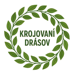 kolečko s lístečky a uprostřed nápis krojovaní Drásov