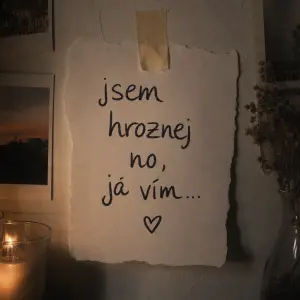 nápis jsem hroznej no, já vím...