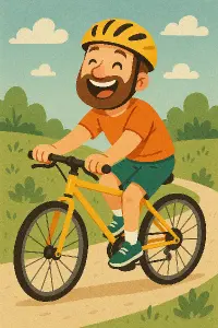 veselý cyklista
