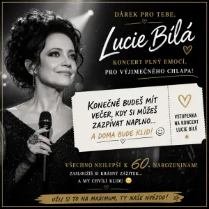 Darek na koncert Lucie Bíle pro tchána na 60 narozeniny , potřebuji motiv Lucie Bíle a nějaký vtipny text