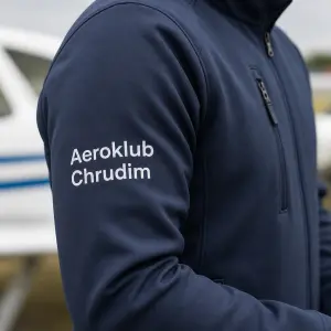 Text na levý rukáv: Aeroklub Chrudim