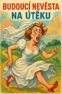 Text- budoucí nevěsta na útěku (bláznivý vintage barevný styl)