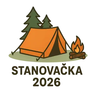 Stanovačka 2026 a jednoduchý obrázek. Bez pozadí.