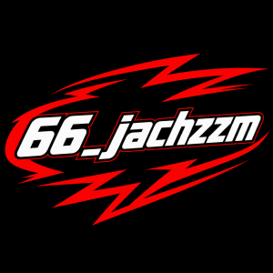 Text 66_jachzzm a kolem červený blesk jako na závodní helmě