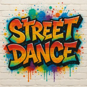 Nápis street dance graffiti