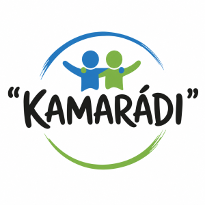 Vytvoř logo "KAMARÁDI" musí tam být i uvozovky