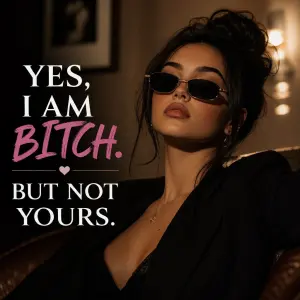 Yes, I am bitch. But not yours