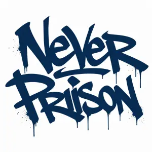 Chci vytvořit ve stejné barvě jako je mnou zvolena kšiltovka nápis Never Prison ve stylu graffiti