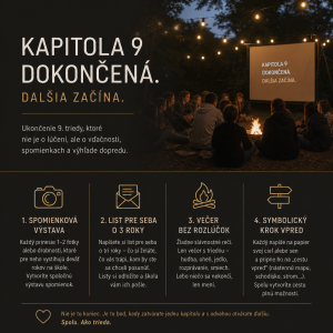 vytvor dobry napad na ukonceni 9te tridy ale at to neni cringe