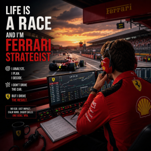 Life is a race and i´m ferrari strategist