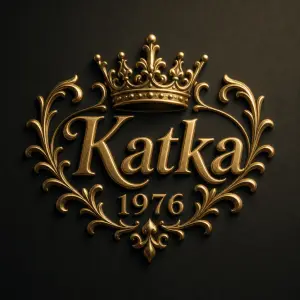 Katka, 1976, vyjimečná kvalita a korunka a nějaký ornament ale jako napisy nez pozadi