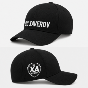 Chtěl bych tisk na kšiltovku, s nápise SC XAVEROV a na druhé straně logo SC XAverov