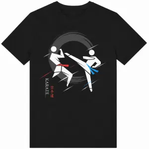 je to oddílové tričko karate, nejaké moderní picto kumite