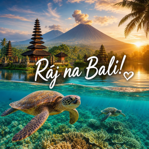 Sopky na Bali, mořské želvy.
Ráj na Bali!