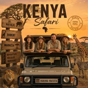Tématika Afrika - Kenya Safari, jedeme Já Natálie, Robert a Markéta