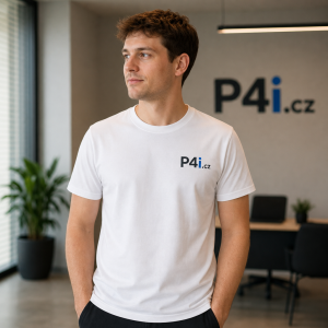 Najdi na webu P4i.cz logo firmy a dej ho na tričko