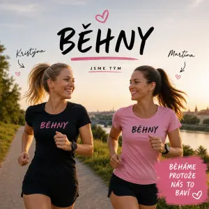 Dvě ženy co chodí běhat, Kristýna a Martina, jsou v týmu BĚHNY, běhají protože je to baví