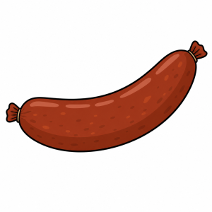 Klobása kreslená