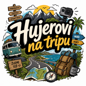 Chci mít název Hujerovi na tripu a kolem toho obrázky do tématu