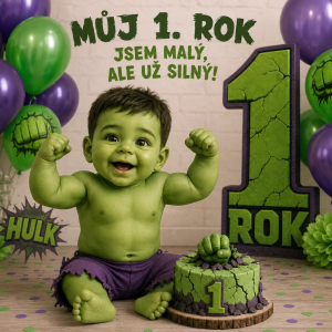Hulk dětský a 1ka synovi bude rok