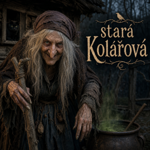 Ježibaba s textem: stará Kolářová