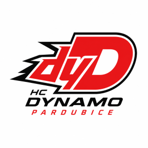 Vygeneruj logo týmu HC dynamo Pardubice jen to šípene písmeno dy červené aby se dalo použít na basbollovou bundu ma levé