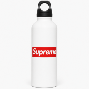 Chtěl bych logo Supreme co bude pasovat přímo na tuhle láhev