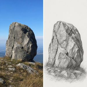 Moje skála a obrázek skaly