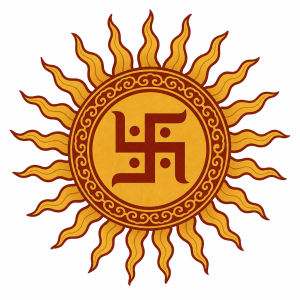 symbol slunce tibet svastika