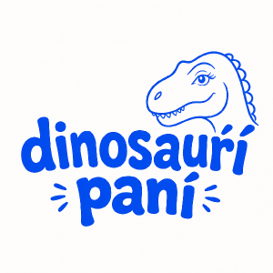 Text dinosauří paní a zmeniť štýl písma na vtipnejší a hravý