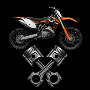 Dej mi motorku crosku a pod to dva křížicí dva motorový písty