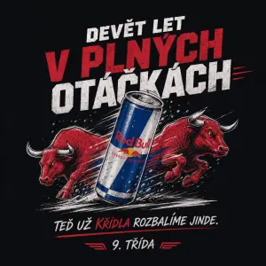 Udelěje mi nějaký originalní nápis pro mikiny žáků 9. třídy s redbulem
