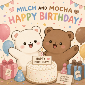 milch and mocha bears happy birthday