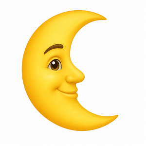 Nakresli emoji měsíc