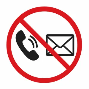Vytvor obraze z preskrtnutym telefonem a emailem