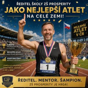 °ředitel Školy zs Prosperity jako nejlepší atlet na celé zemi