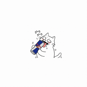 Jen vybarvi ten redbull a ať je víc kočka funny