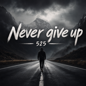 dej tam nápis Never give up a pod to menším 5:25