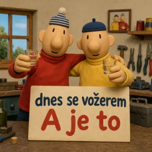 Pat a Mat
s textem dnes se vožerem A je to